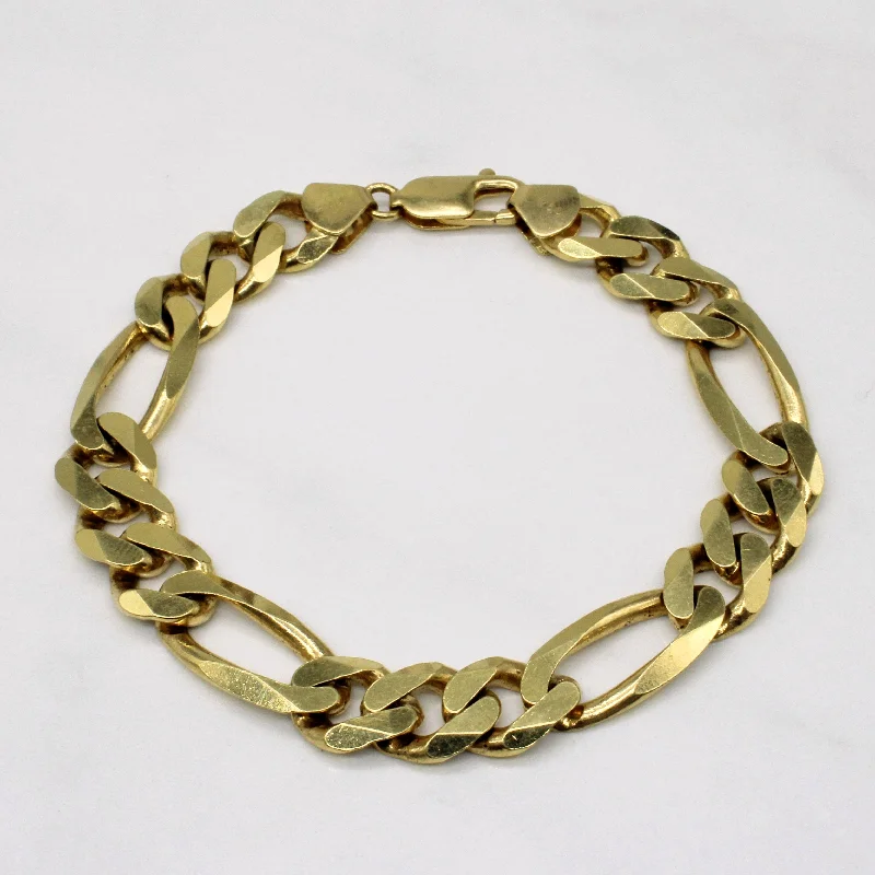 18k Yellow Gold Figarucci Link Bracelet | 8.5" |