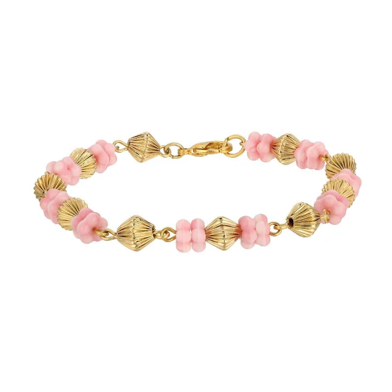 Gold Tone and Pink