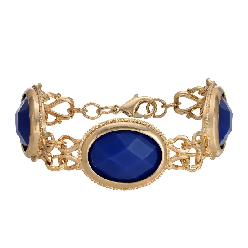 Gold Tone and Blue