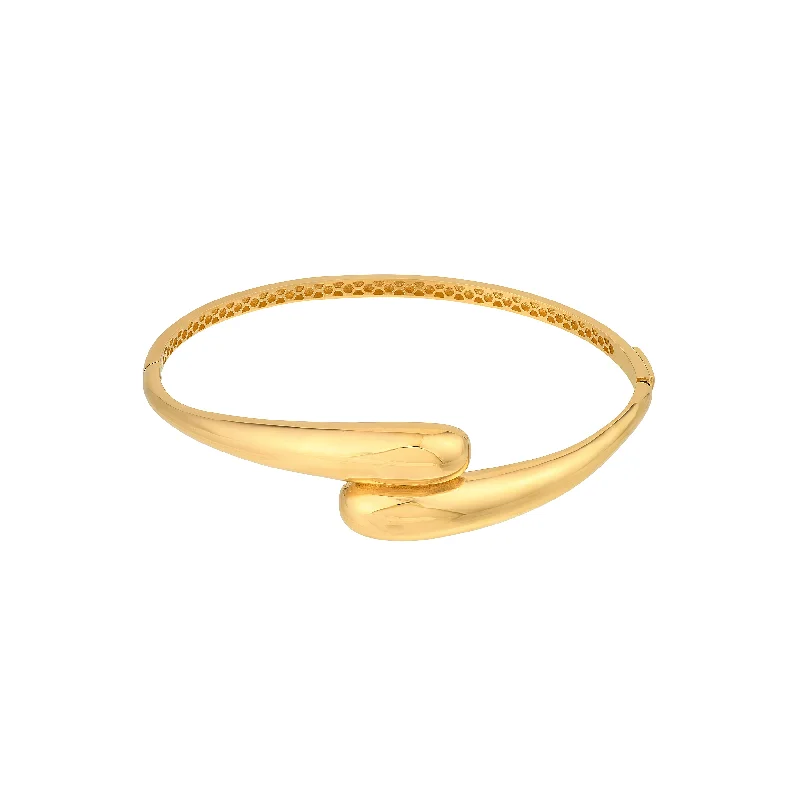 Bypass Polished Bangle Bracelet