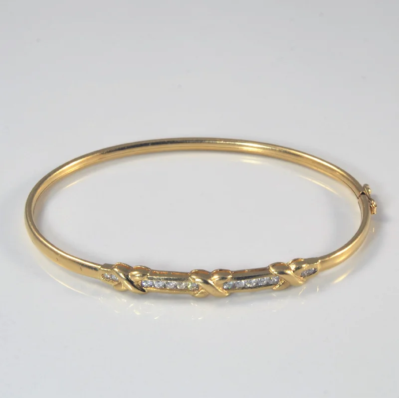 Channel Set Diamond Bangle | 0.33ctw | 7.5" |