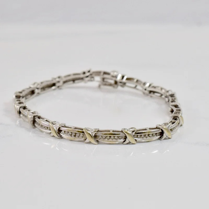 Channel Set Diamond Tennis Bracelet | 0.45 ctw SZ 7.5" |