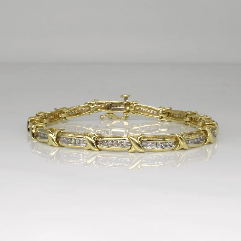 Channel Set Diamond Bracelet | 0.50ctw | 7" |