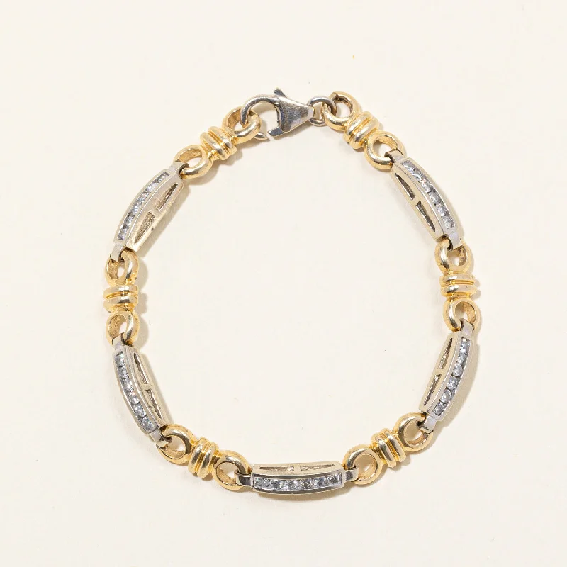 Channel Set Diamond Bracelet | 0.60ctw | 6" |