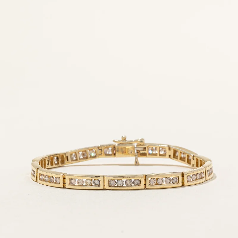 Channel Set Diamond Bracelet | 2.39ctw | 6.5" |