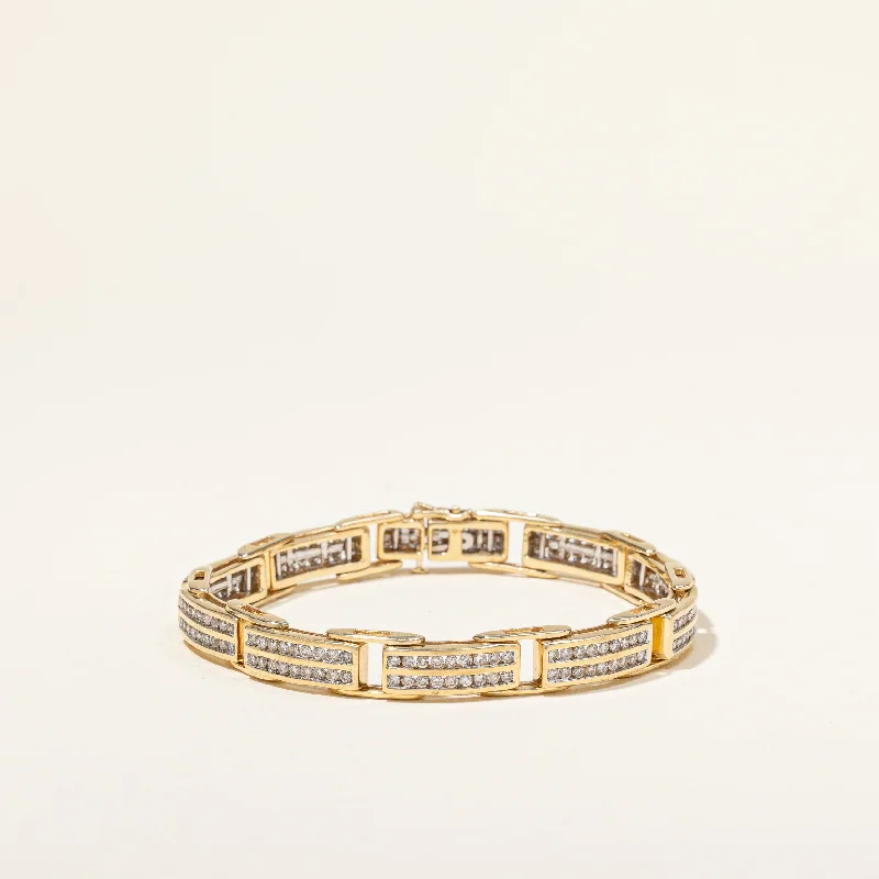 Channel Set Diamond Bracelet | 2.70ctw | 7.5" |