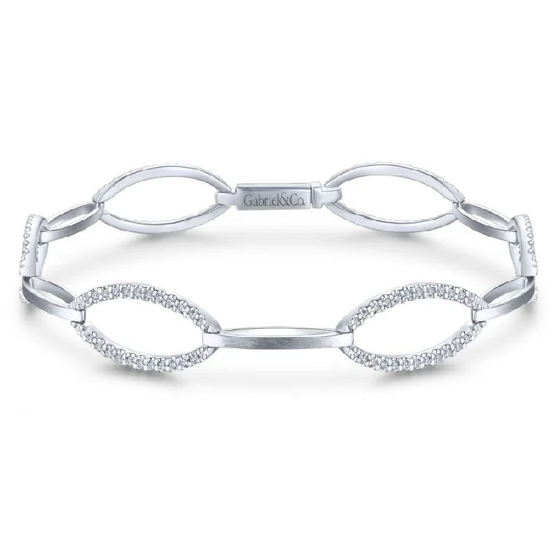 Diamond Fashion Bracelet in 14k White Gold