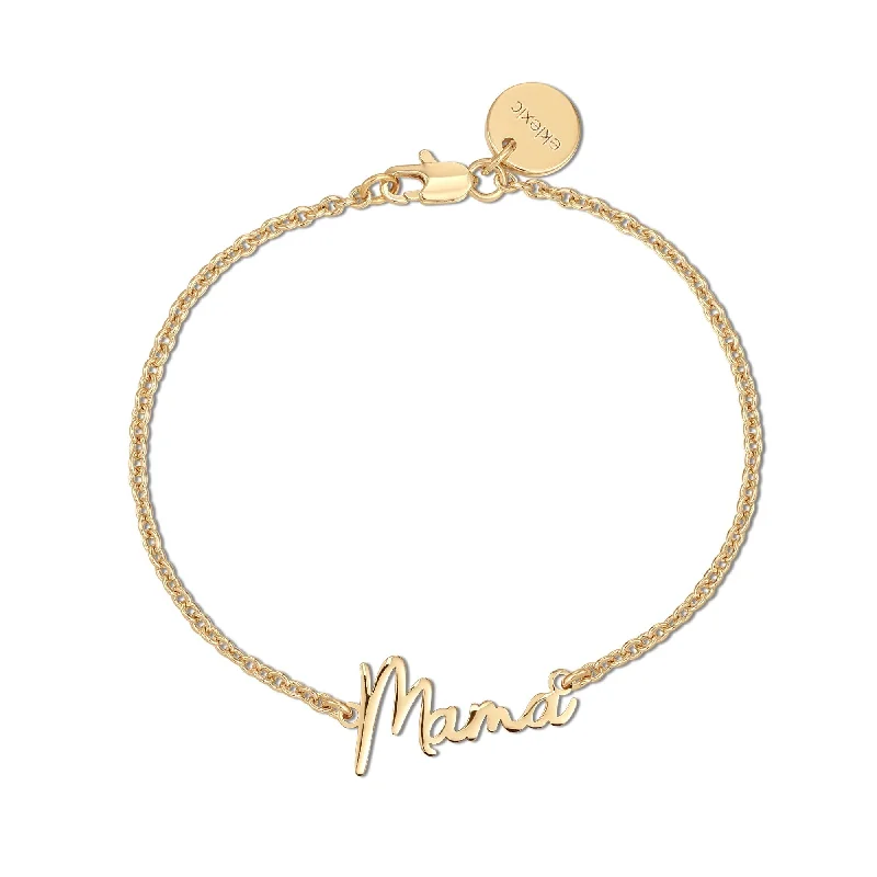 Dainty Script Mama Bracelet