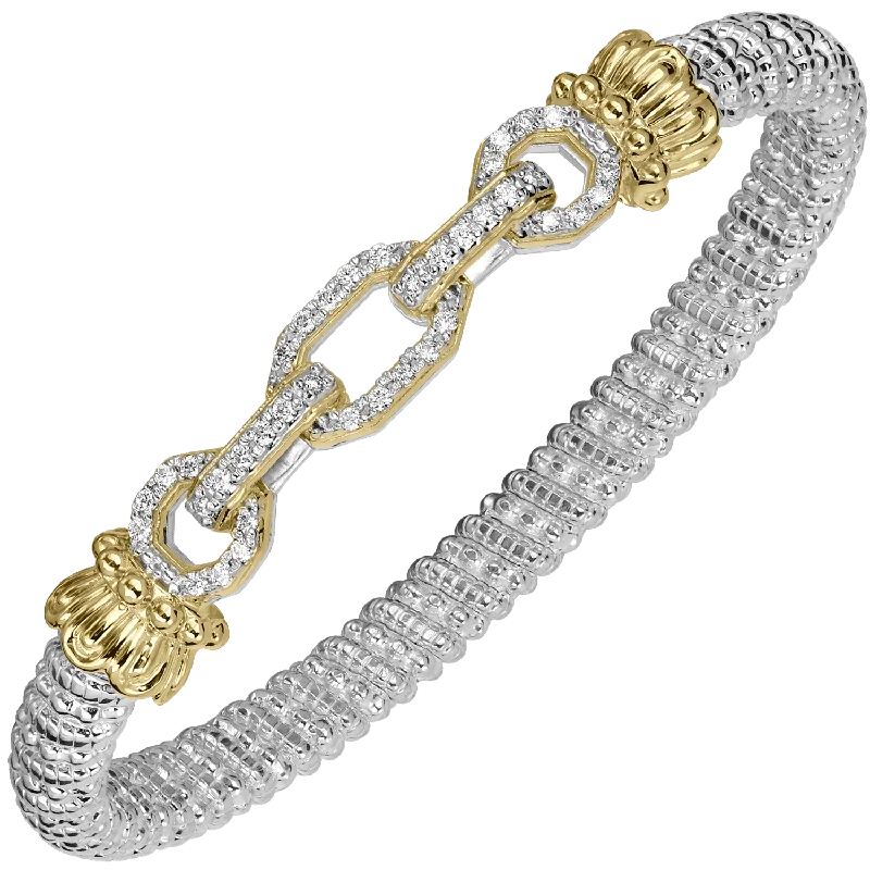 Diamond Link Bangle Bracelet