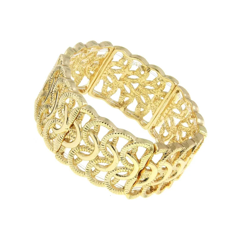 2028 Jewelry Woven Loop Stretch Bracelet