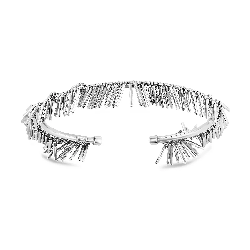 Silver Fringe Bangle