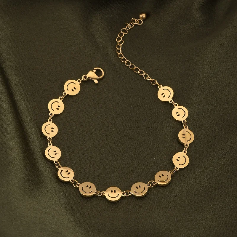 Smile Gold Chain Bracelet