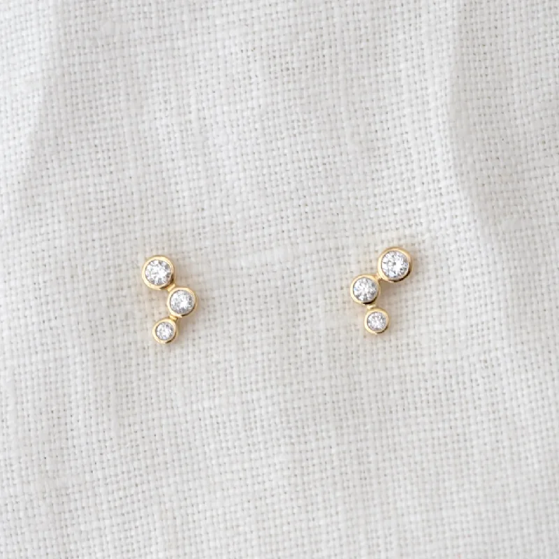 Diamond Cluster Studs