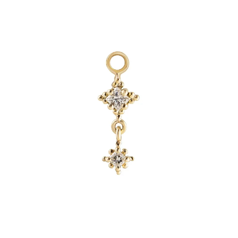 Diamond Dala Droplet Charm