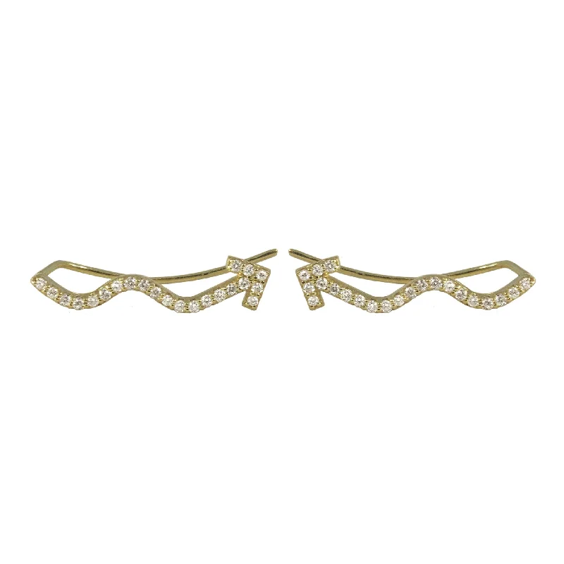 Diamond Journey Ear Climbers