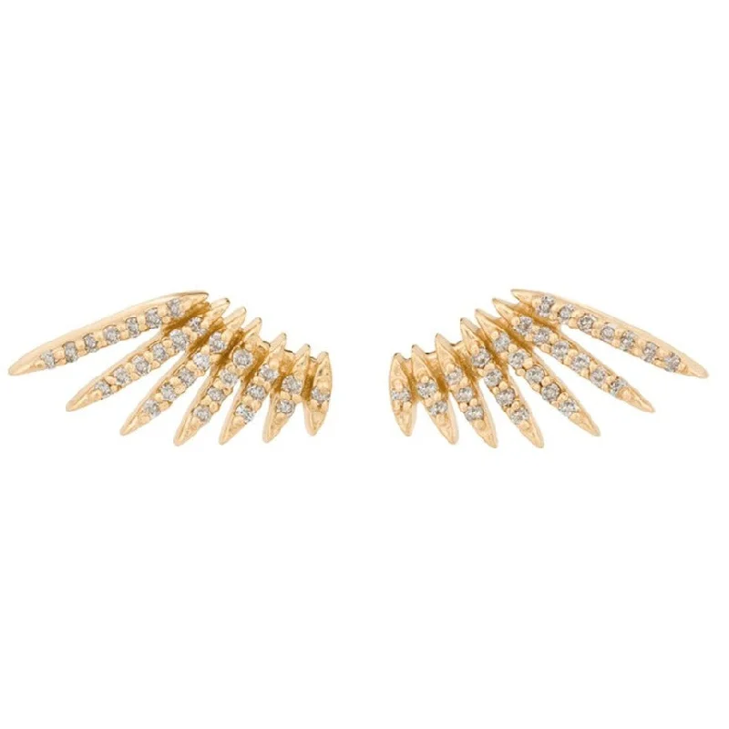 Flying Wings & Diamonds Earrings