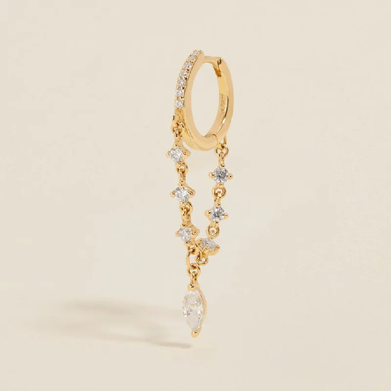 Jacob chain hoop earring