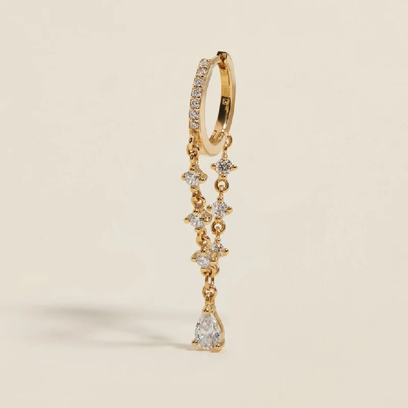 Lachlan chain hoop earring